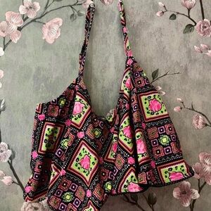 Betsey Johnson Paisley Print Swim Top